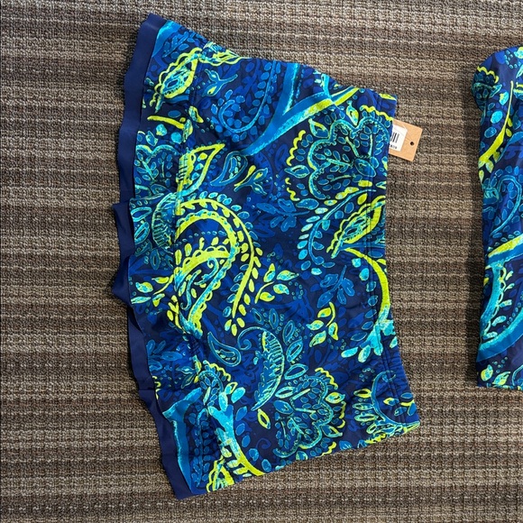 Title Nine Womens Swim Bikini - Blue and Yellow Paisley - Picture 4 of 6